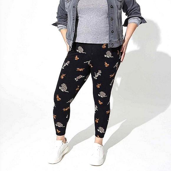❤️NWT VINTAGE TORRID LEGGING - TOM & JERRY - CROP LENGTH - PLUS SIZE - Picture 1 of 16